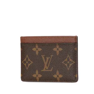 Brown Louis Vuitton Monogram Card Holder
