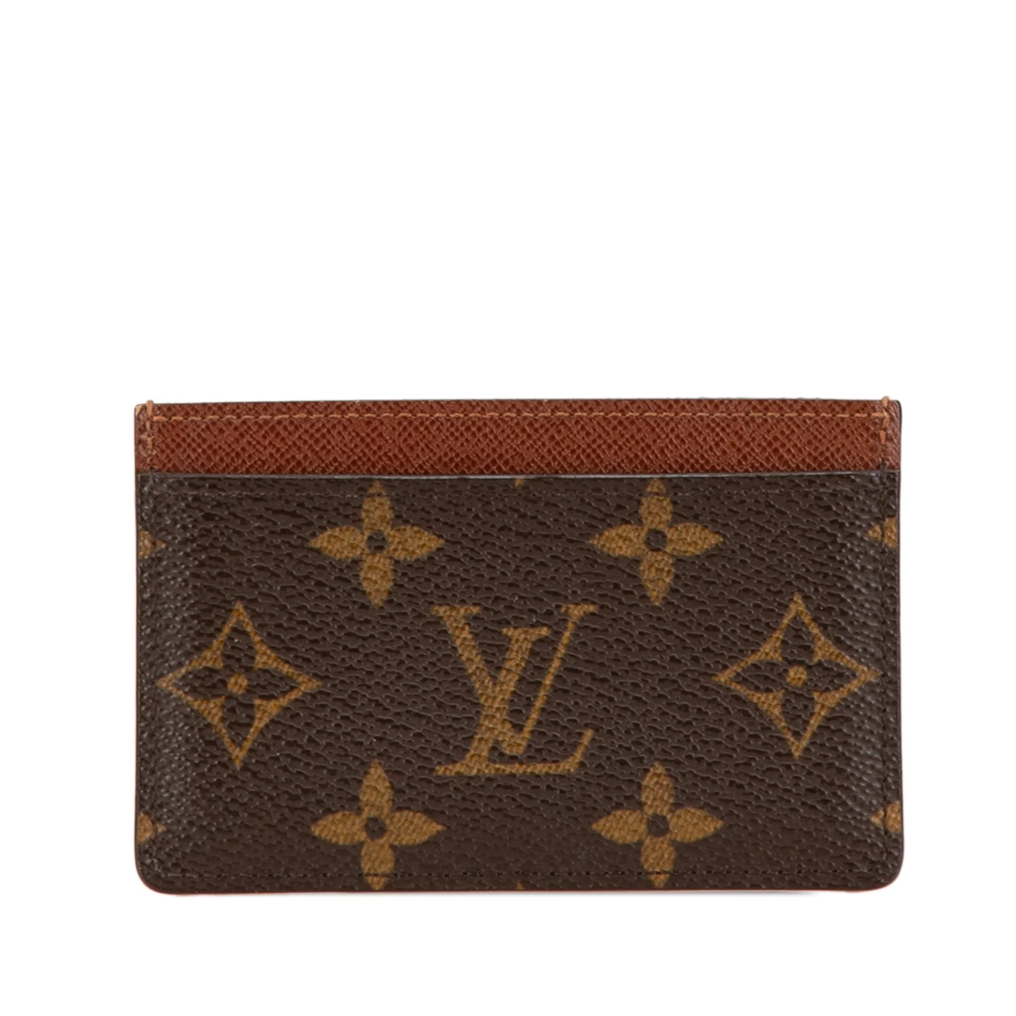 Brown Louis Vuitton Monogram Card Holder