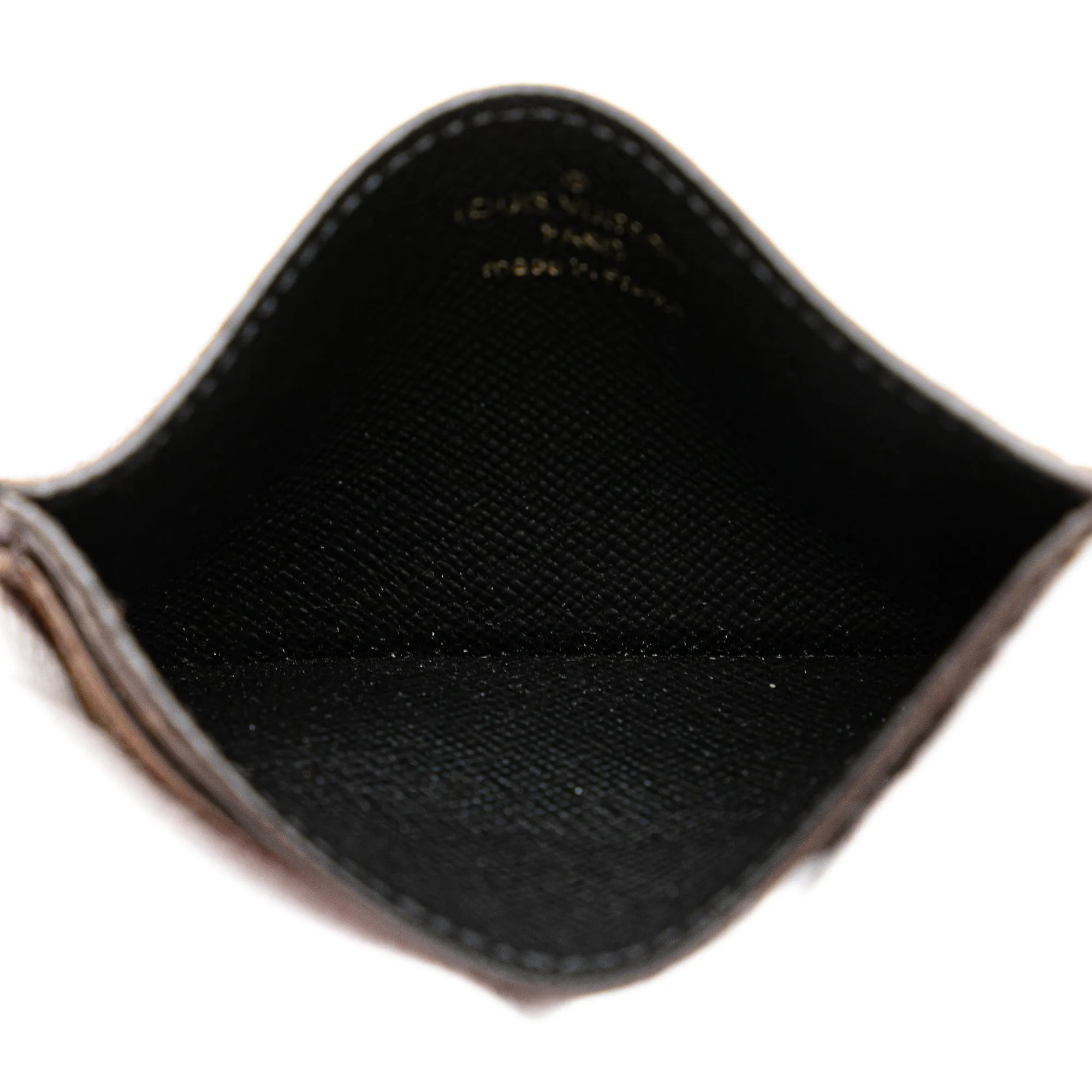 Brown Louis Vuitton Monogram Reverse Card Holder