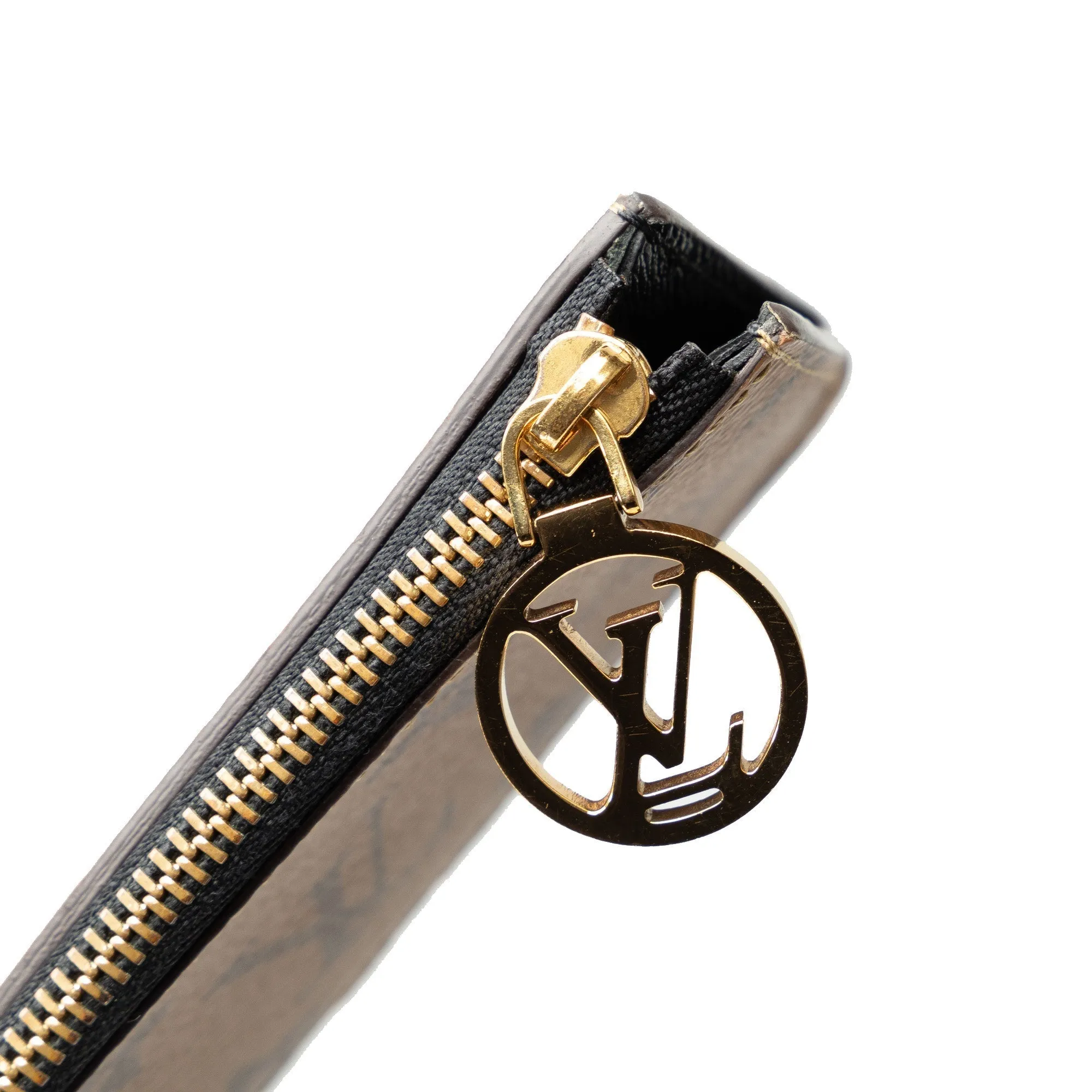 Brown Louis Vuitton Monogram Reverse Romy Card Holder