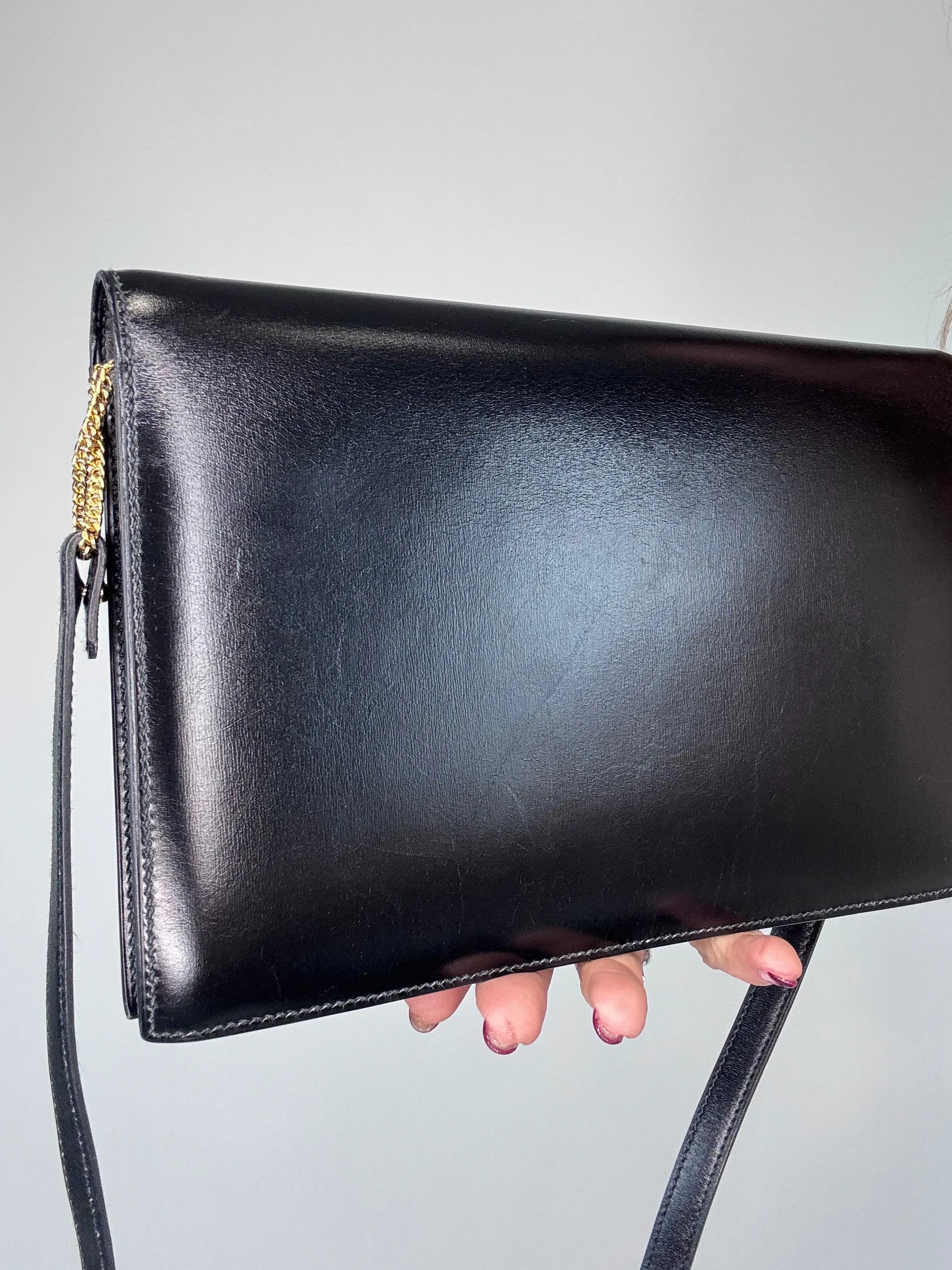 Hermes Libby Vintage Box CalfSkin Bag