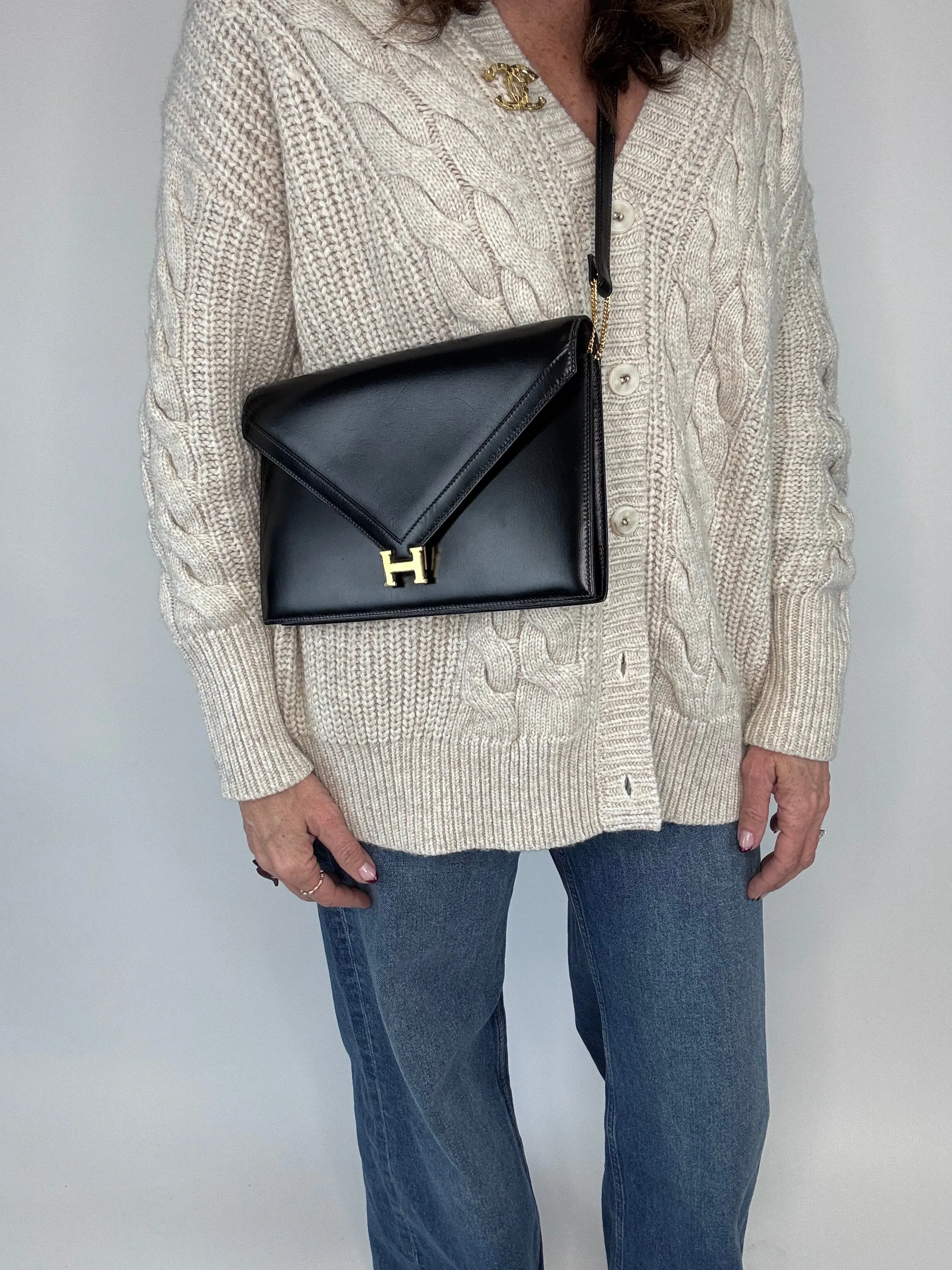 Hermes Libby Vintage Box CalfSkin Bag