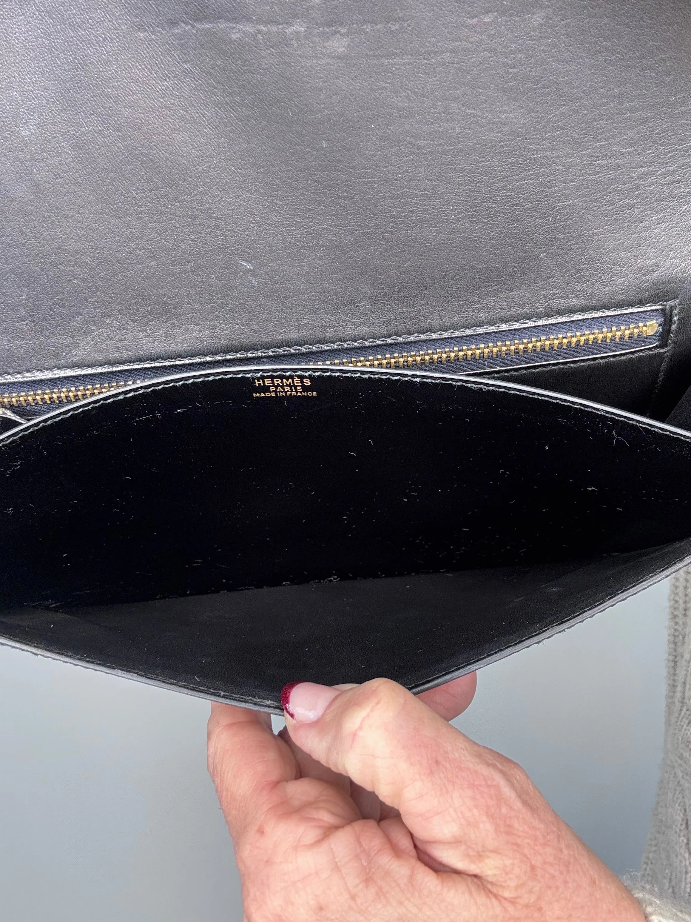 Hermes Libby Vintage Box CalfSkin Bag