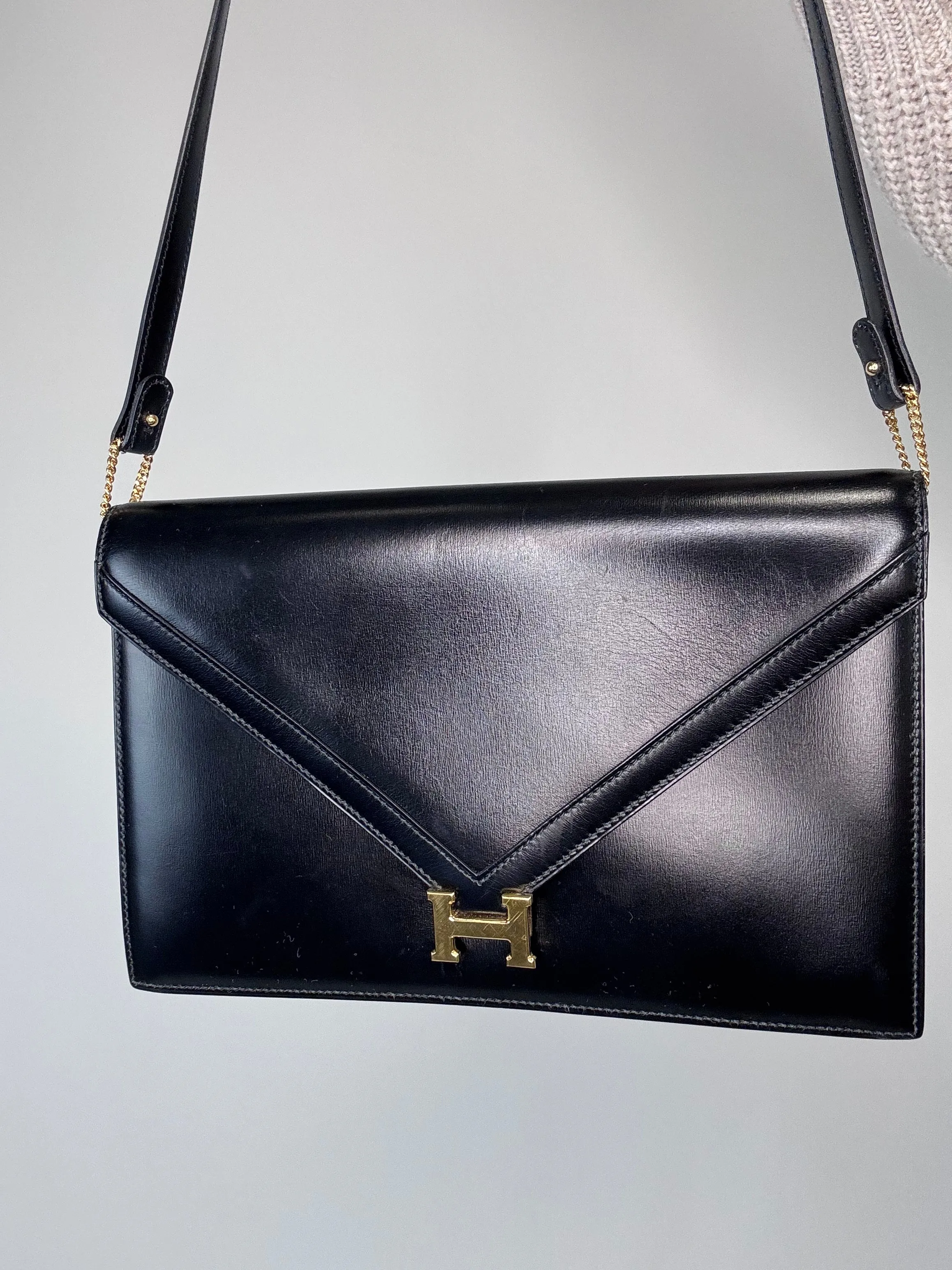 Hermes Libby Vintage Box CalfSkin Bag