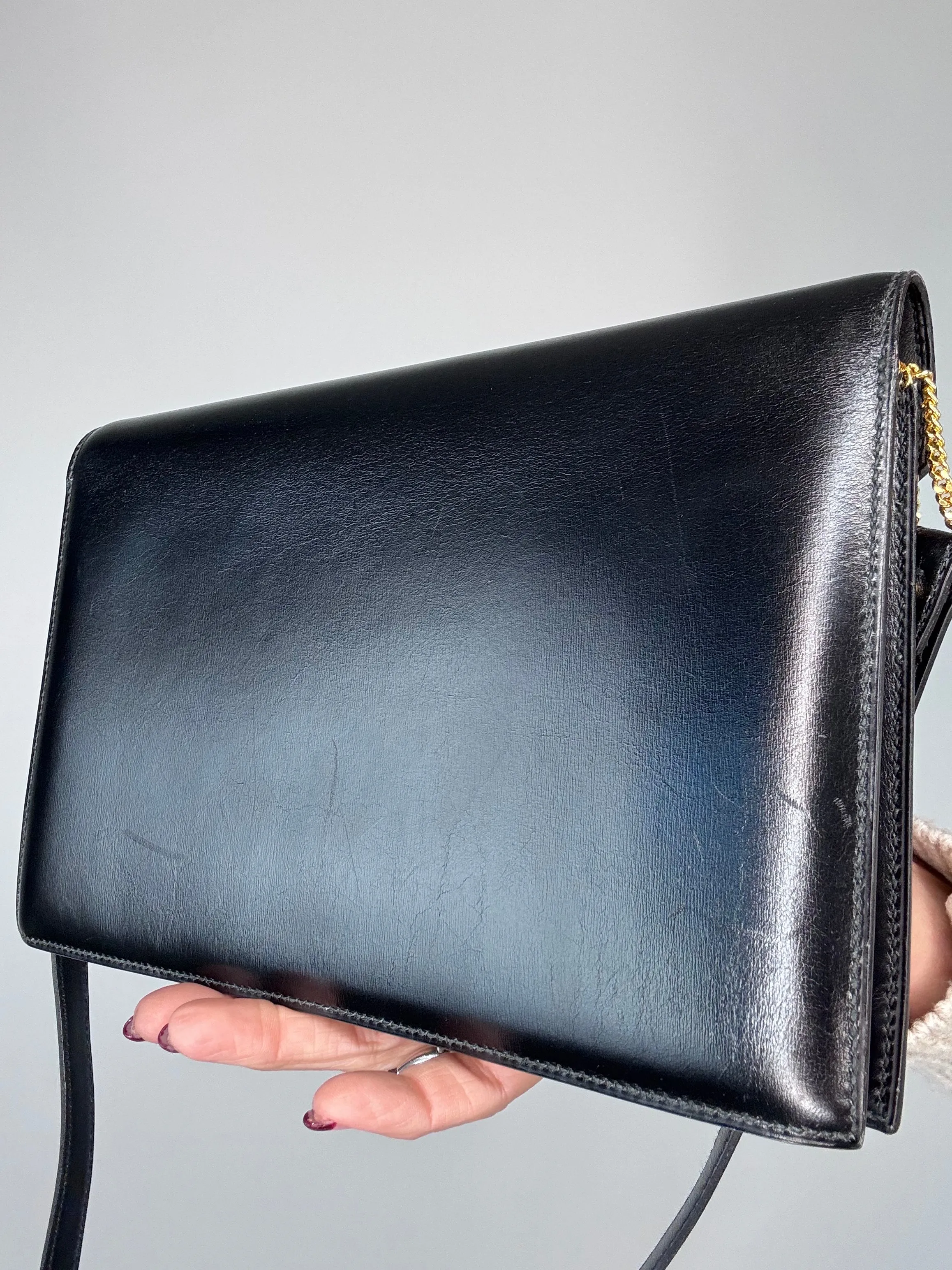 Hermes Libby Vintage Box CalfSkin Bag