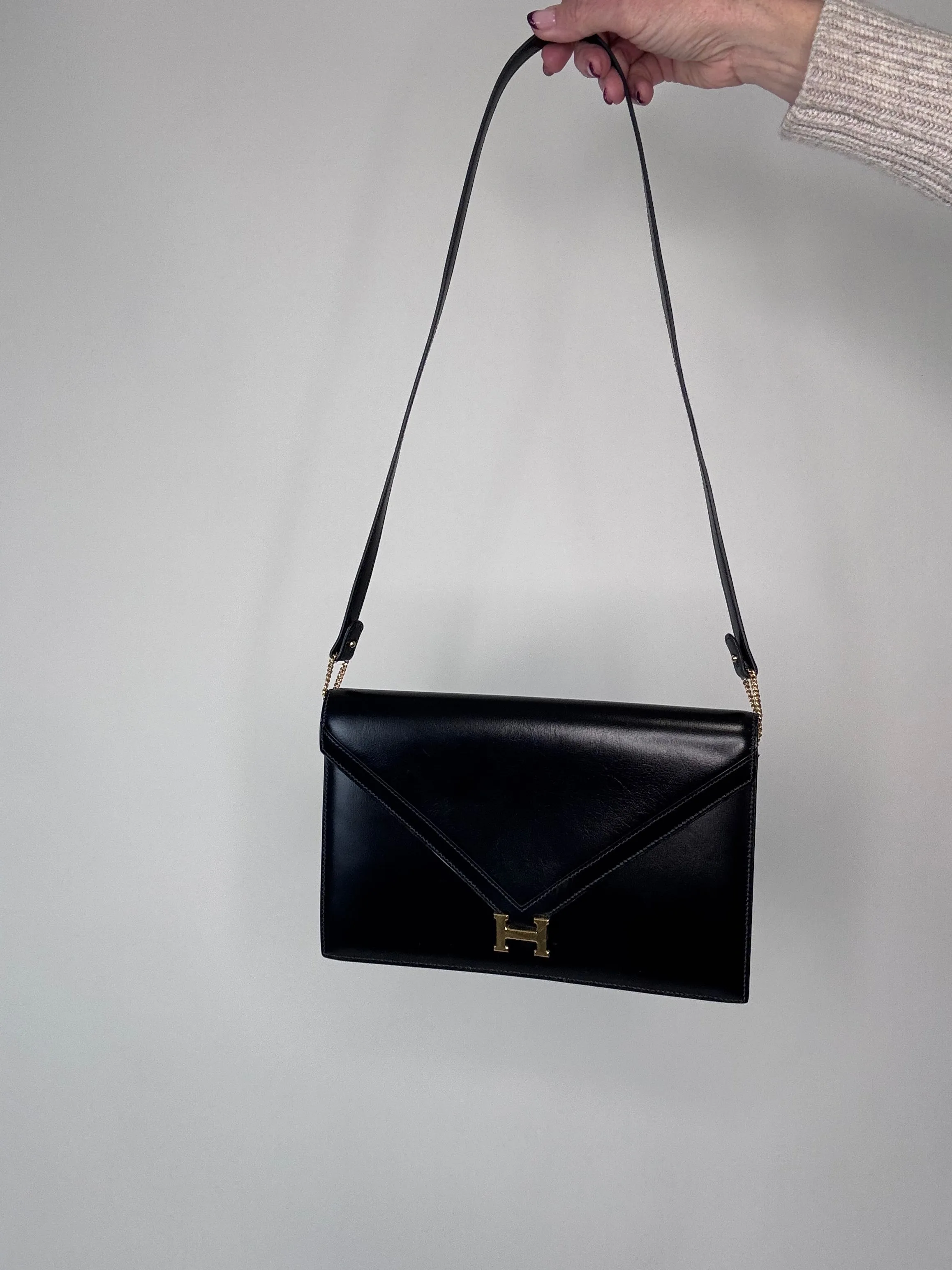 Hermes Libby Vintage Box CalfSkin Bag