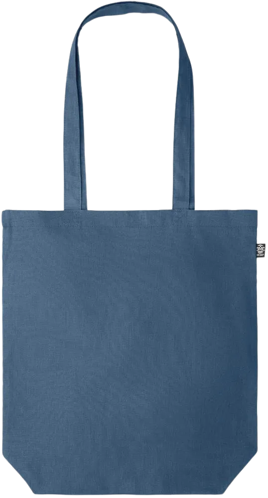 Premium colored organic hemp shopping bag