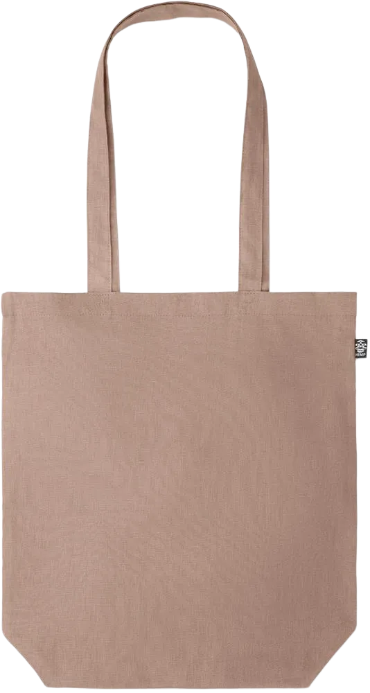 Premium colored organic hemp shopping bag