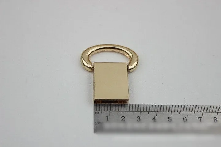 Ring Strap Handles Connector 1/10 pcs Bag Hardware Metal Lock Buckle Light Gold Handmade Purse Handbag Backpack Making 40mm 1 5/8 inch Bulk