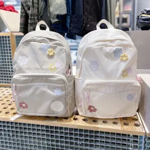 UAKISS  -  2024 Korean Floral Casual Backpacks Japanese High-capacity Schoolbags Y2k Aesthetic Fairy Women Backpack for College Students