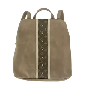 Upcycled Louis Vuitton Backpack in Mocha Leather  (Pre Made)